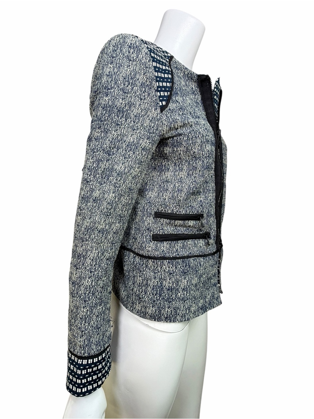 DAY Birger et Mikkelsen Textured Tweed Zip Jacket Scandinavian Size 36 - Picture 6 of 11